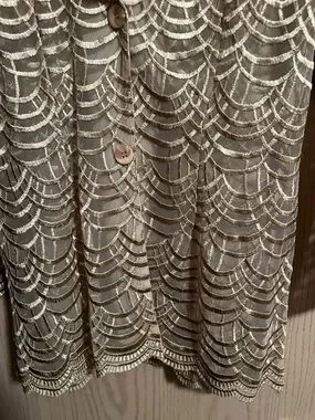 SAM. | Jackets & Coats | Sam Cream Lace Overlay Buttonfront Jacket ...